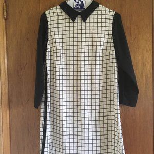 Black and White Mod Mini Dress